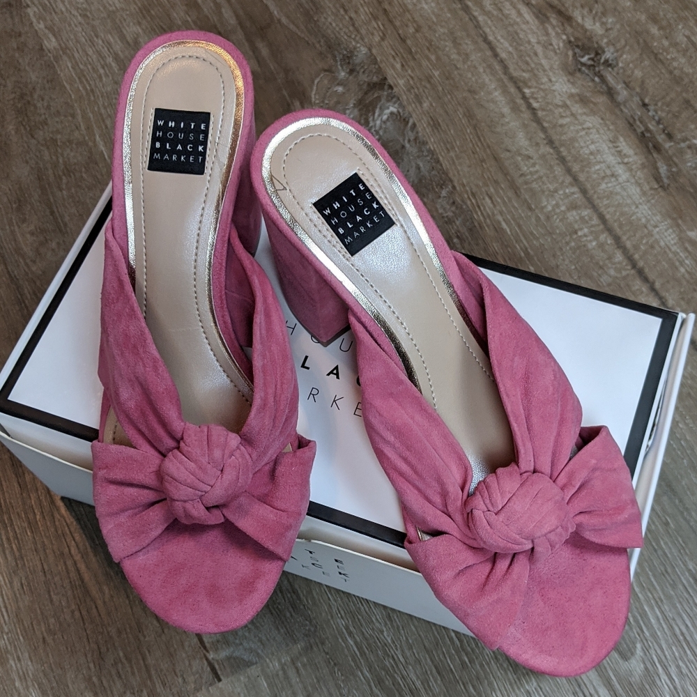 WHBM Suede Heels